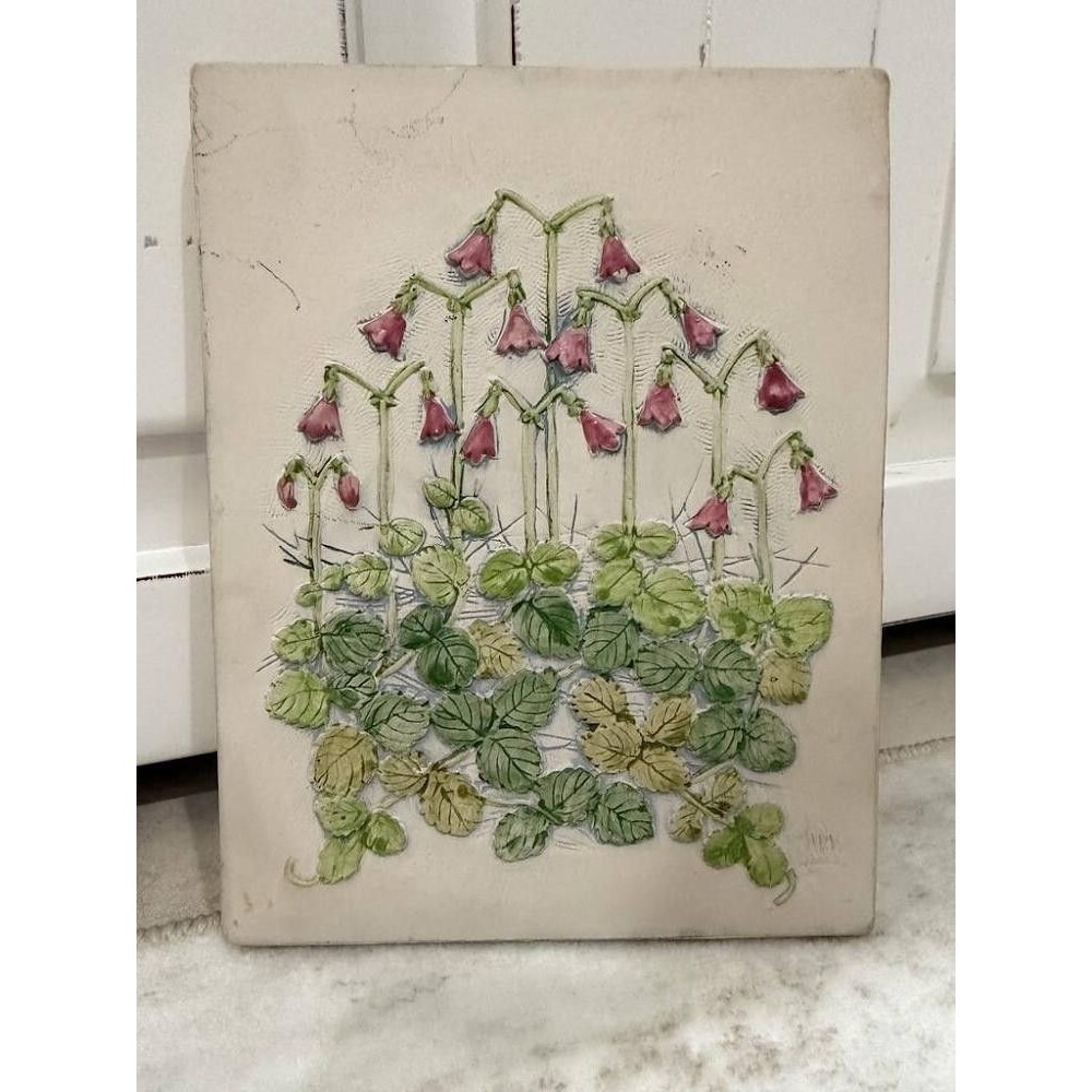 Jie Gantofta Sweden 871 Linnea Smaland Ceramic Wall Plaque Art Aimo Signed